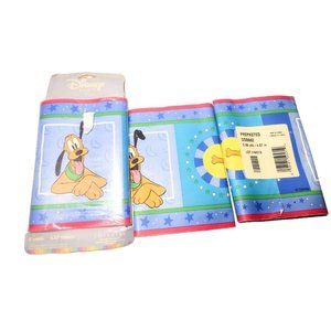 Disney Baby Imperial Pre Pasted Wallpaper Border Vintage Mickey Pluto Nursery